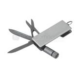 Navaja metálica multifuncional con lamparita de 5.5 x 2.cm | Articulos Promocionales