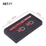 Set de boligrafo y 2 llaveros esmaltado | Articulos Promocionales