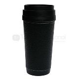 Taza metalica recubierta en curpiel western | Articulos Promocionales
