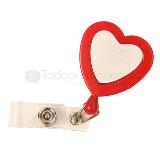 Porta gafete retractil forma corazon pasion | Articulos Promocionales
