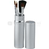 Set de maquillaje en estuche redondo cromado | Articulos Promocionales