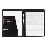 Carpeta century negra con calculadora | Articulos Promocionales