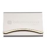 Tarjetero aluminio detalle cromo | Articulos Promocionales