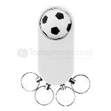 Llavero 4 argollas con balon soccer | Articulos Promocionales