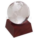 Mundo de cristal con base de madera | Articulos Promocionales