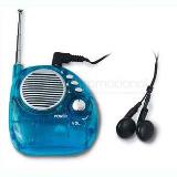 Radio fm portatil con luz, antena telescopica incorporada y audifonos | Articulos Promocionales