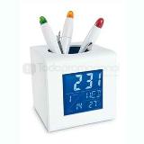 Portaplumas con reloj digital, alarma, calendario y termometro | Articulos Promocionales