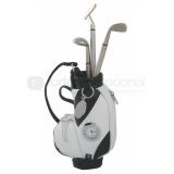 Bolsa de golf en curpiel con reloj y plumas metalicas | Articulos Promocionales