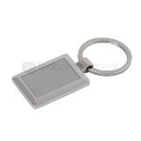 Llavero cuadrado metalico con placa de acero | Articulos Promocionales