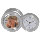 Reloj en aluminio con portarretrato giratorio | Articulos Promocionales