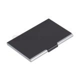 Tarjetero de aluminio esmaltado negro | Articulos Promocionales