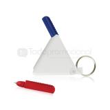 Llavero con dos plumas | Articulos Promocionales