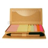 Kit de escritorio con notas adhesivas, regla y plumas | Articulos Promocionales