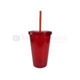 Vaso con popote rigido doble pared nfl | Articulos Promocionales