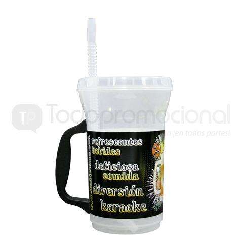 TARRO BIG MOUTH 36 OZ CON TAPA Y POPOTE | Articulos Promocionales