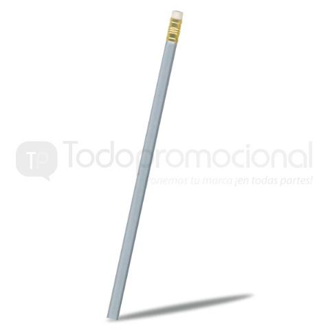 LAPIZ BLANCO DE MADERA CON GOMA. | Articulos Promocionales