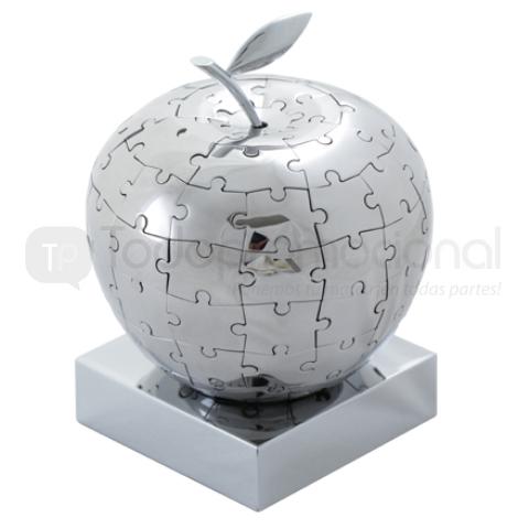 BASE MAGNETICA CON ROMPECABEZAS MAGNETICO EN FORMA DE MANZANA | Articulos Promocionales
