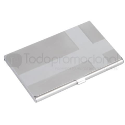 TARJETERO DE ACERO CROMADO Y MATE | Articulos Promocionales